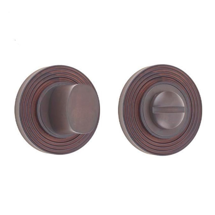 Burlington Square Turn and Release with Reeded Rose- Dark Bronze- BUR81DB BUR53DB 