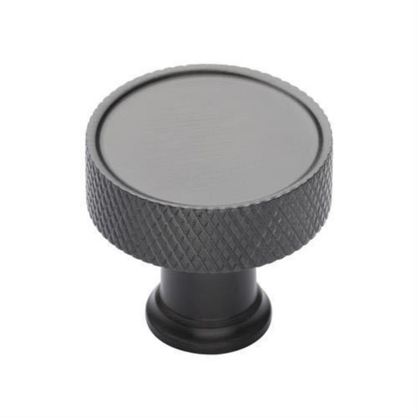 Florence Knurled Design Cabinet Knob in Matt Bronze Finish - C4648-MB