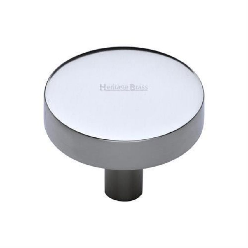 Disc Design Cabinet Knob in Polished Chrome Finish - C3880-PC