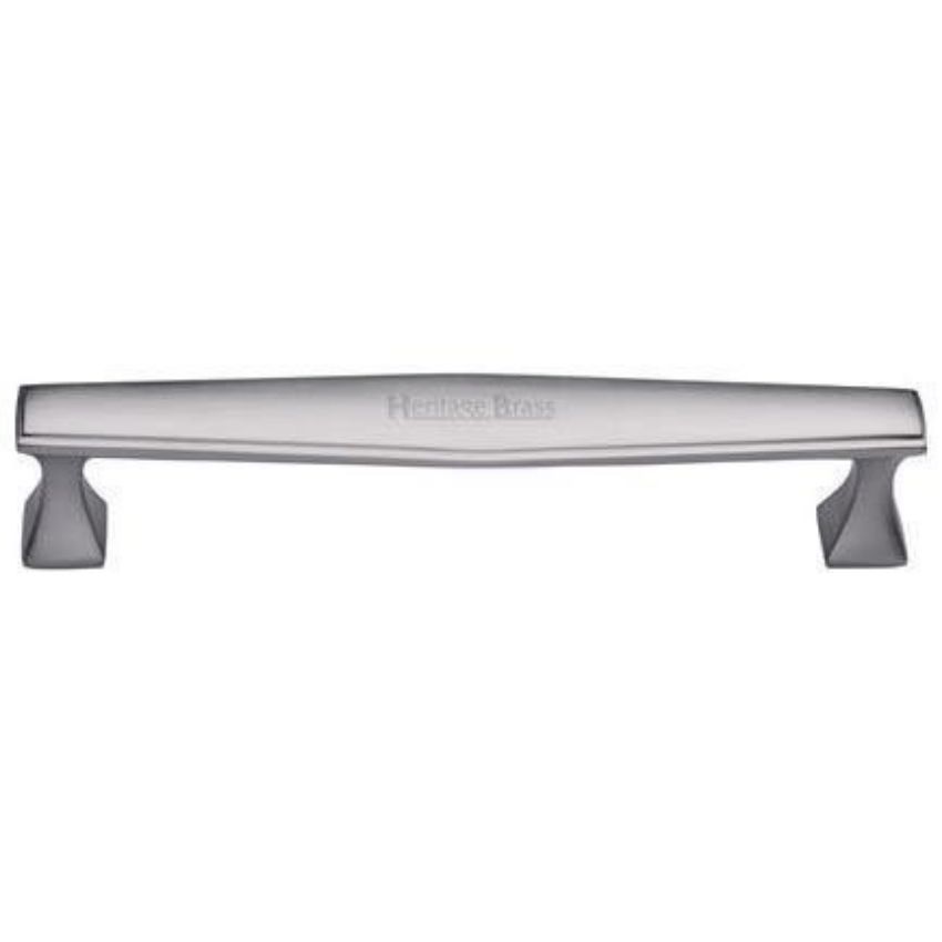 Cabinet Pull Deco Design in Satin Chrome Finish - C0334-SC 