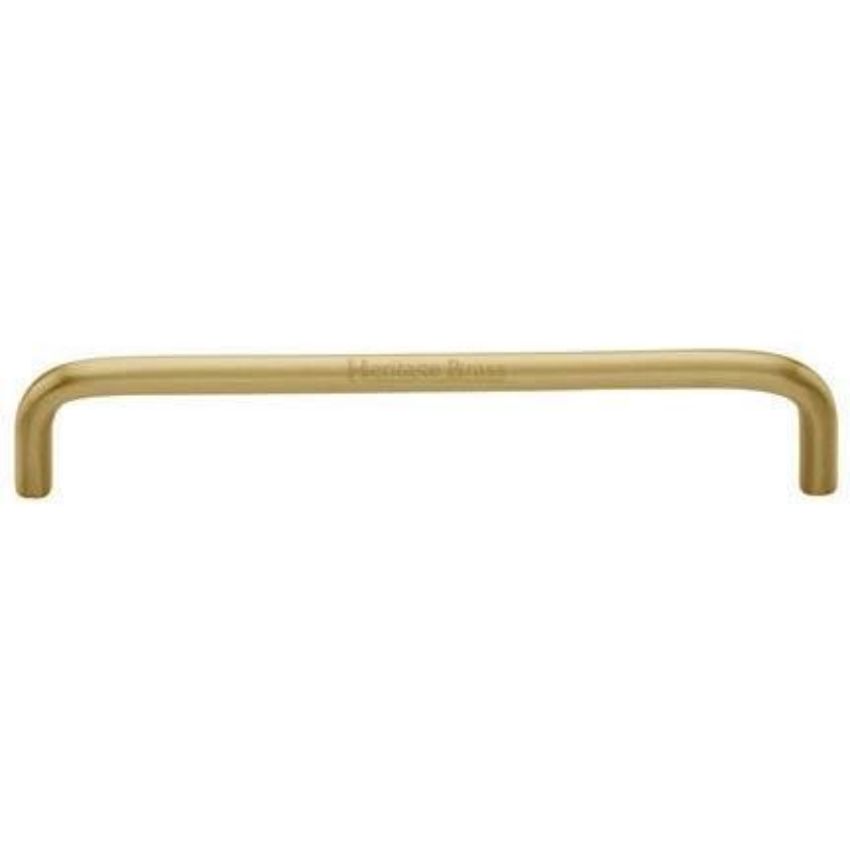 Traditional D Shaped Handle in Satin Brass Finish-C2155-SB at Simply ...