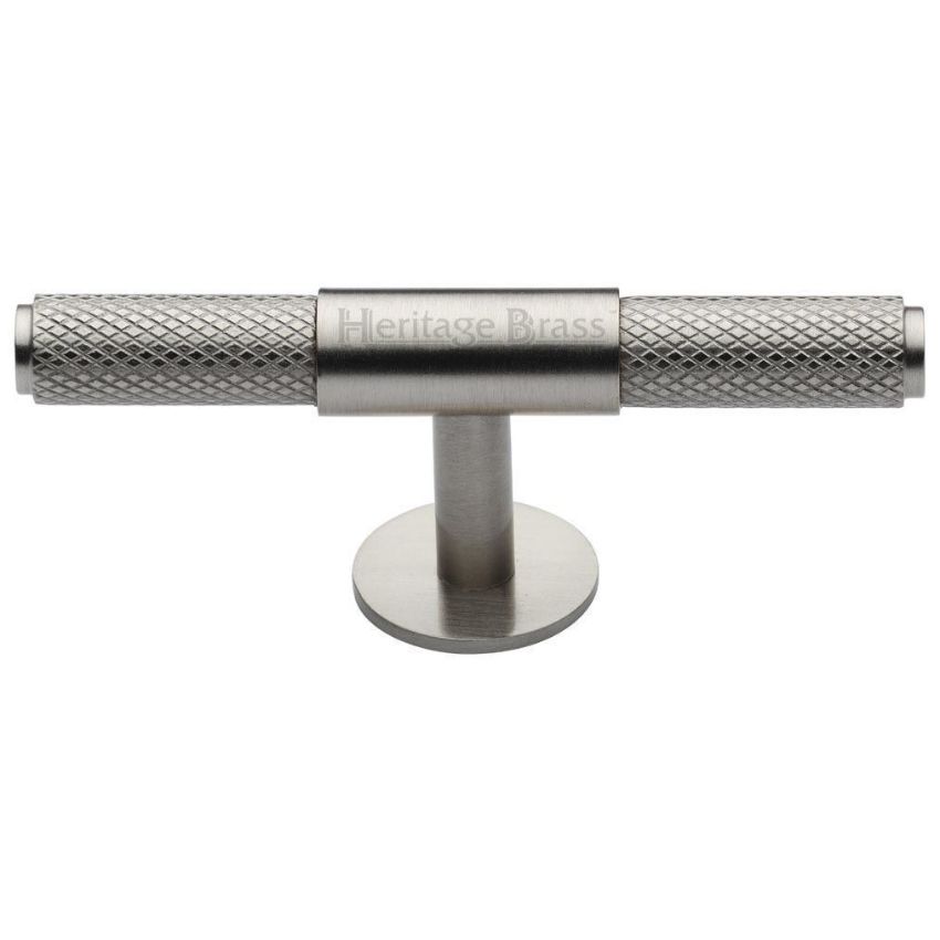 Knurled Fountain Cabinet Knob in Satin Nickel - C4463-SN