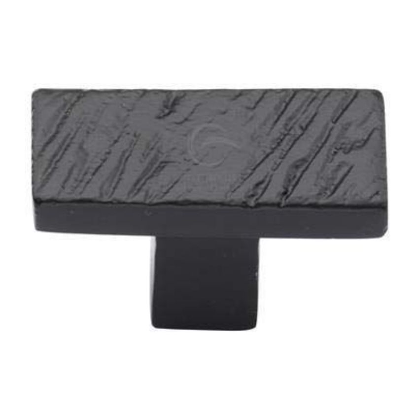 Matt Black Iron Textured Cabinet Knob - FB3896