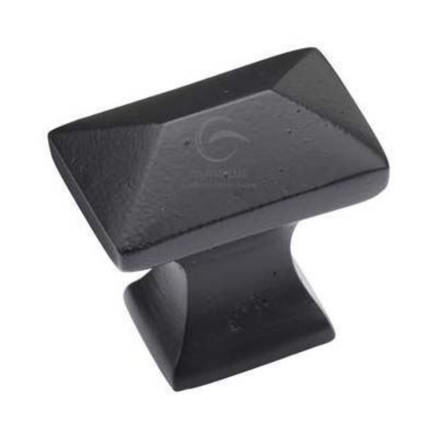 Matt Black Iron Pyramid Cabinet Knob - FB2232 