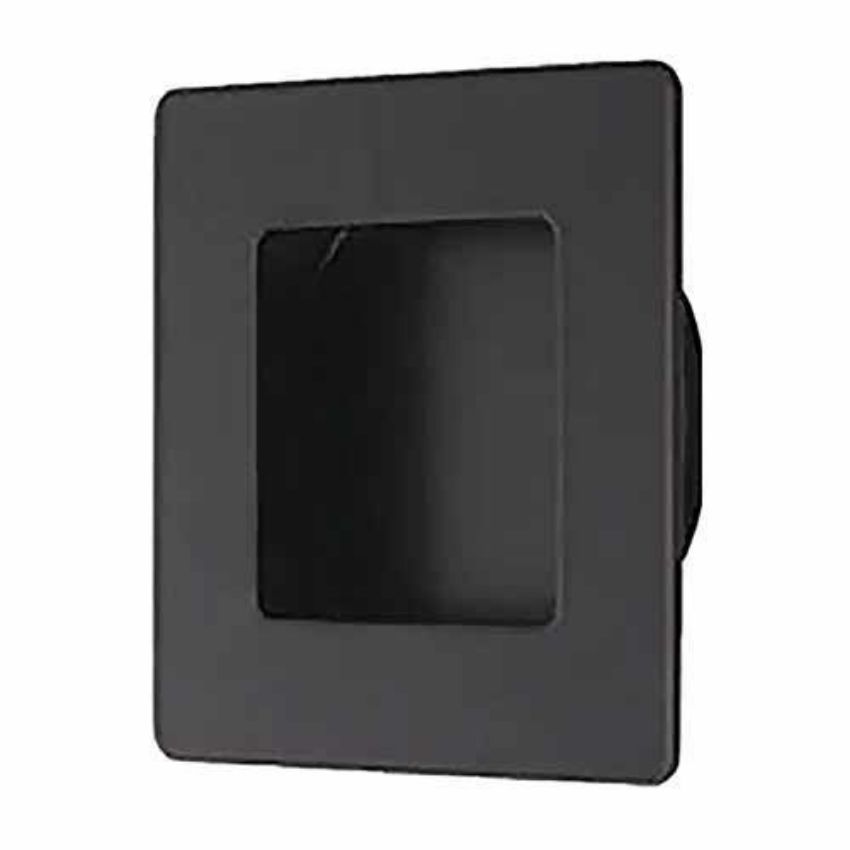 Matt Black Square Flush Pull Handle - MH009BLK