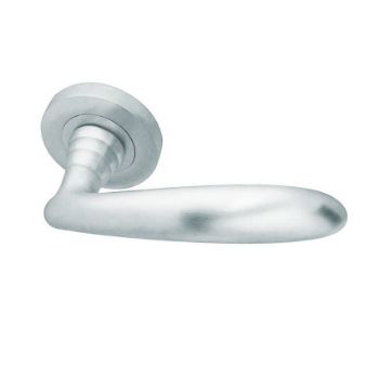 Reguitti Stylo Door Handle on a Rose- Satin Chrome- JV450SC_01