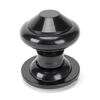 Regency Centre Door Knob in Black Finish - 92070