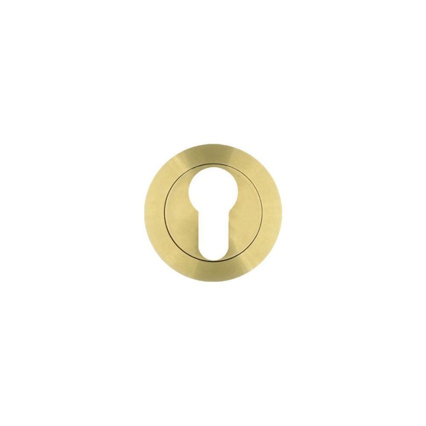 Rosso Tecnica EURO PROFILE Escutcheon in PVD Satin Brass - RT001PVDSB