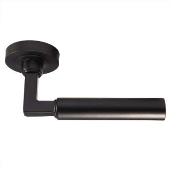 Amiata lever on Round Rose - Matt Bronze - EUL040MBRZ