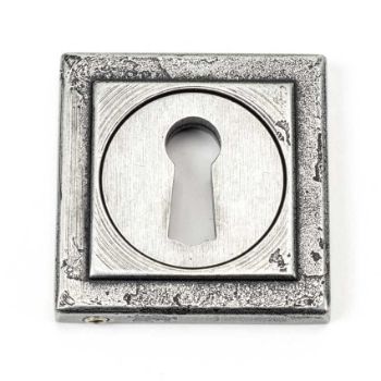 Pewter Square Standard Profile Escutcheon - From the Anvil - 45706