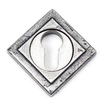 Pewter Square Euro Profile Escutcheon - From the Anvil - 45730