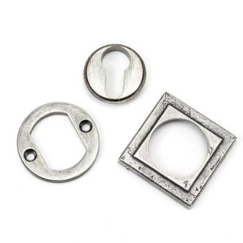 Pewter Square Euro Profile Escutcheon - From the Anvil - 45730