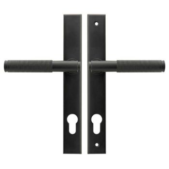 Brompton Slimline Sprung Lever Espag Lock Set - Matt Black - 45528 