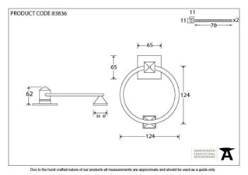 Polished Brass Ring Door Knocker - 83836 