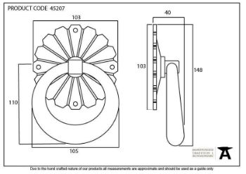 Pewter Shropshire Door Knocker - 45207