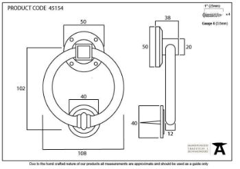 Pewter Regency Door Knocker - 45154