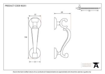 Polished Brass Doctors Door Knocker - 90251 