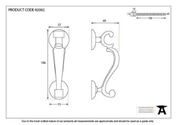 Satin Chrome Doctors Door Knocker - 92002