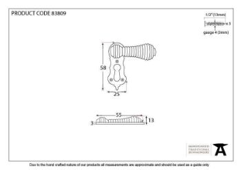 Polished Nickel Beehive Escutcheon - 83809