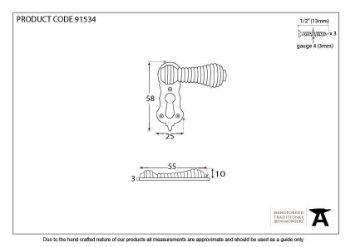 Rosewood Beehive Escutcheon in Polished Nickel - 91534