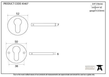 Pewter Regency Concealed Escutcheon - 45467