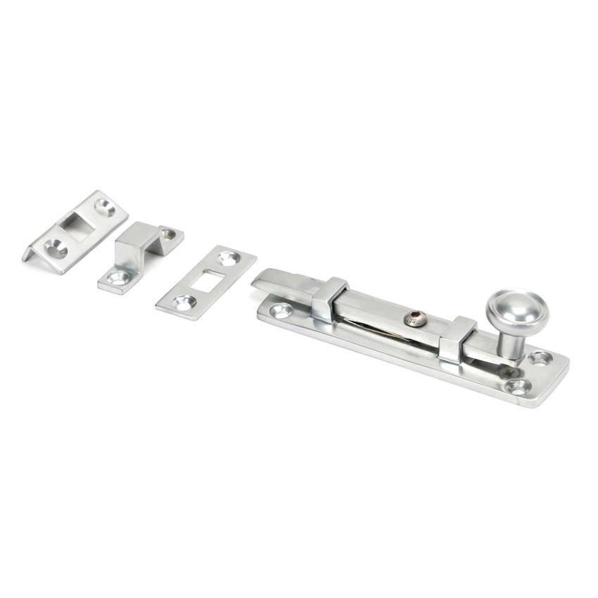 Satin Chrome 4" Universal Bolt - 45796