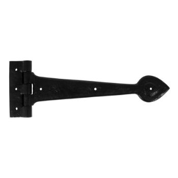 Black Textured 12" Cast T Hinge - 83621 