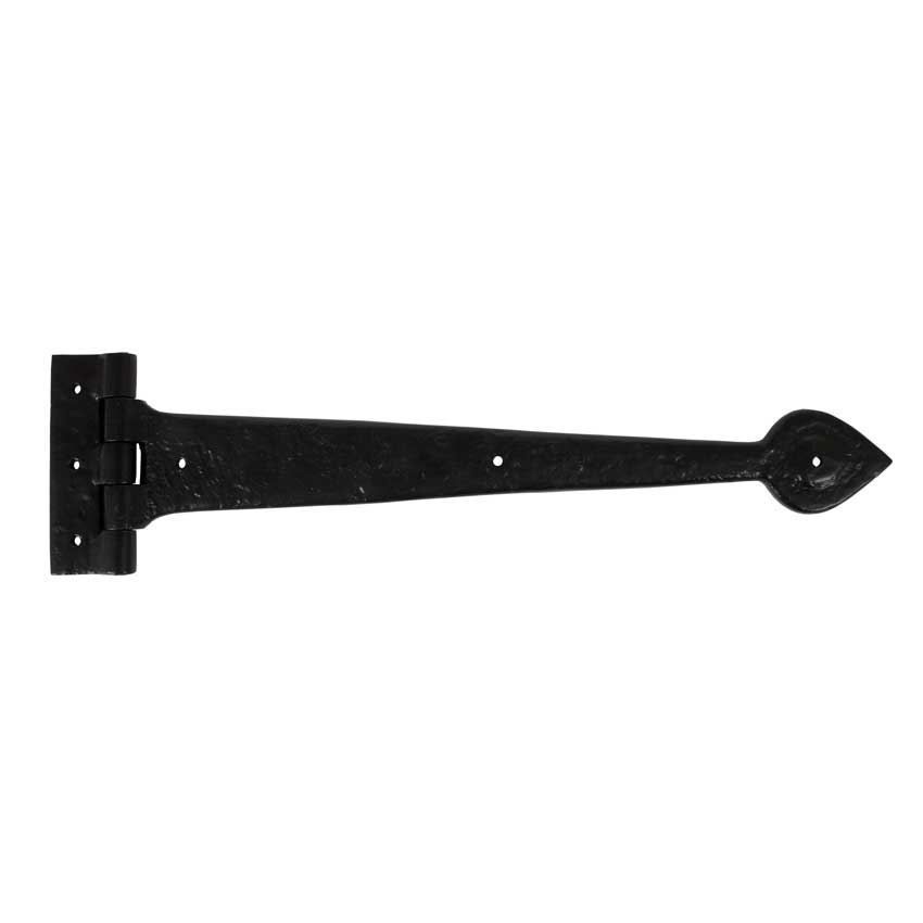 Black Textured 16" Cast T Hinge - 83622 