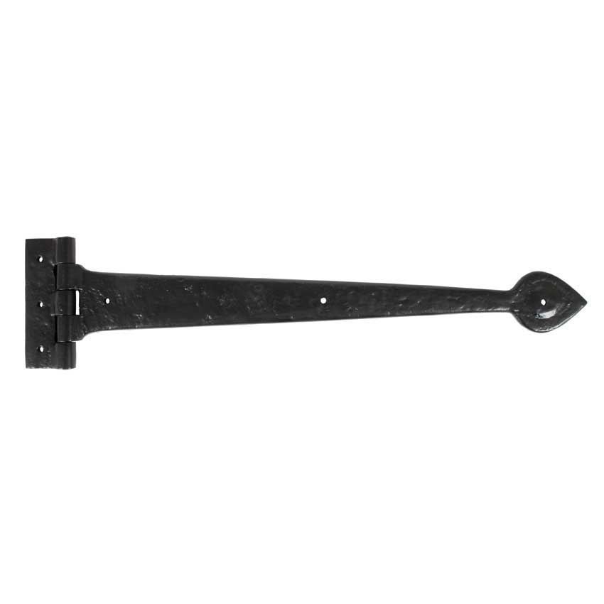 Black Textured 18" Cast T Hinge - 83623 