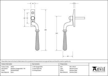 Polished Nickel Hammered Newbury Espag - RH - 45917