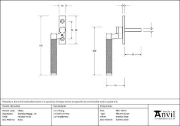 Polished Nickel Brompton Espag - LH - 46161