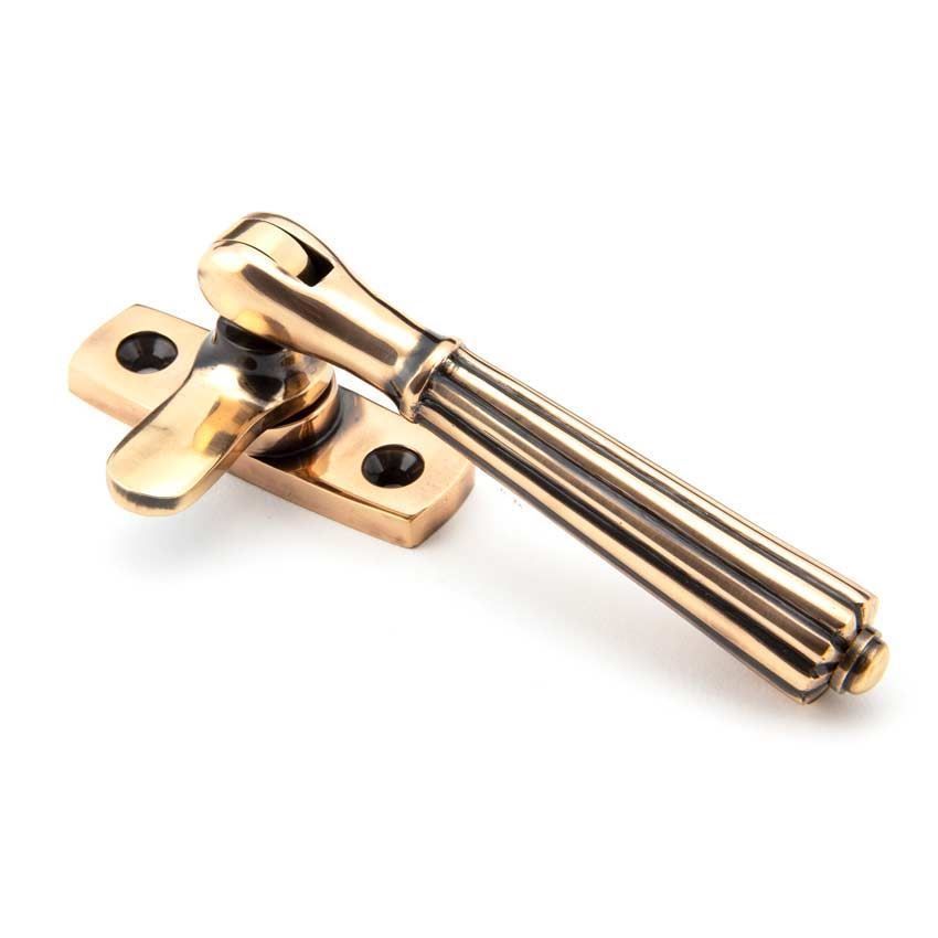 Polished Bronze Locking Hinton Fastener - 45343 