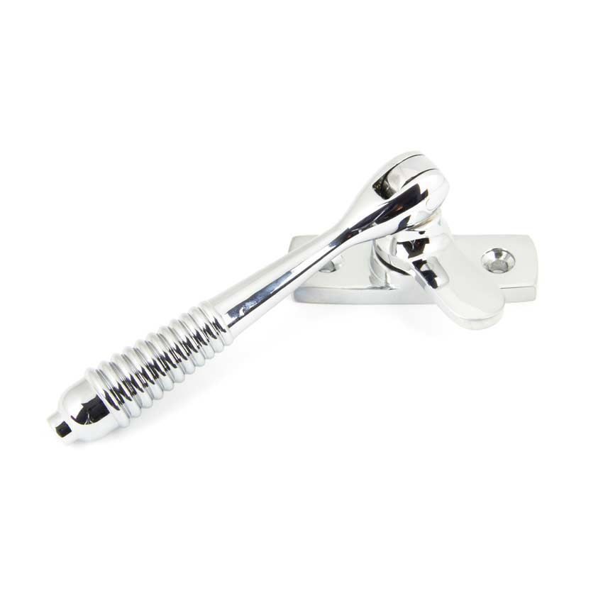 Polished Chrome Locking Reeded Fastener - 90329