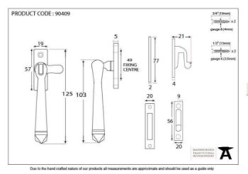 Polished Nickel Locking Avon Fastener - 90409