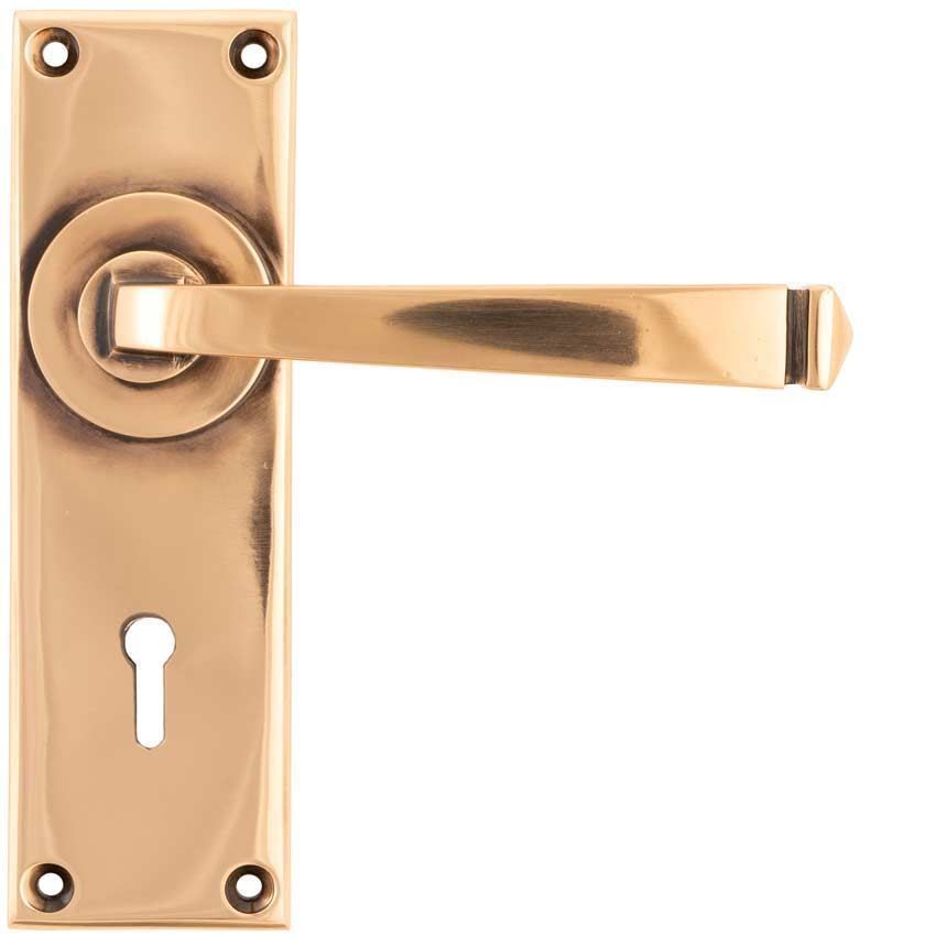 Period Avon Lock Handle in Aged Bronze - 45787