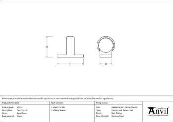 Aged Brass Sash Eye Lift - 45931