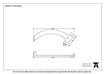 Black 7" Quadrant Stay (Pair) - 83847