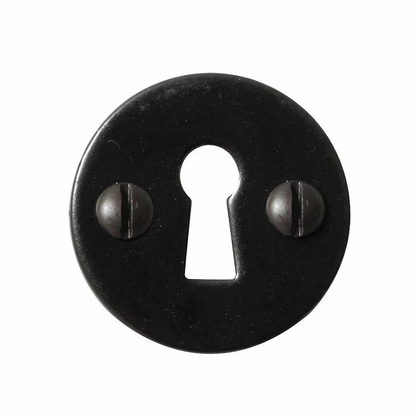 ESCUTCHEON - ROUND UNCOVERED ARMOR COAT FLAT BLACK - SB-FB113