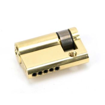 Lacquered Brass 5 Pin Single Euro Cylinder - 46278