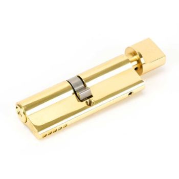 Lacquered Brass 5 Pin Euro Cylinder/Thumbturn - 91867