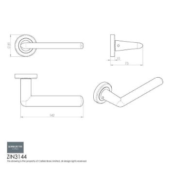 Manon Door Handle in Polished Chrome - ZIN3144PC