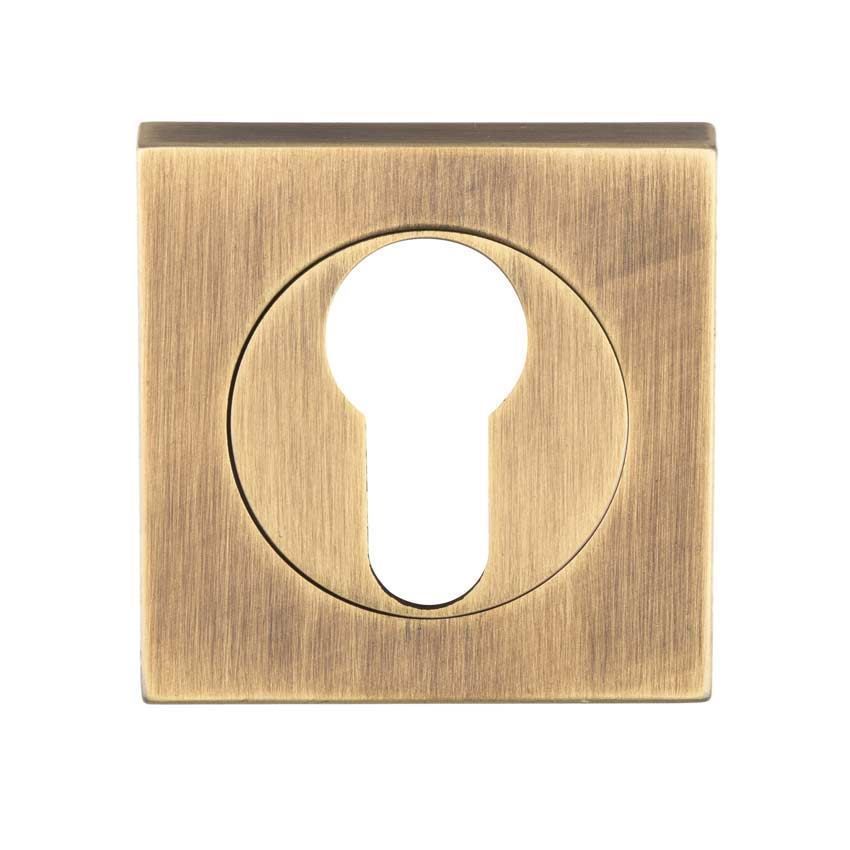 Serozzetta Square Euro Escutcheon - SZM001SQAB 