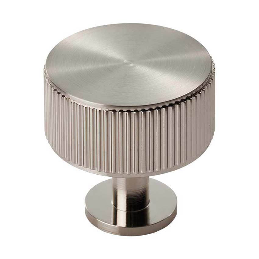 Satin Nickel Lines Radio Cabinet Knob - FTD713SN 