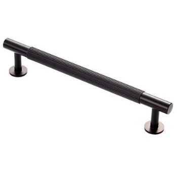 Matt Black Lines Pull Handles - FTD710MB