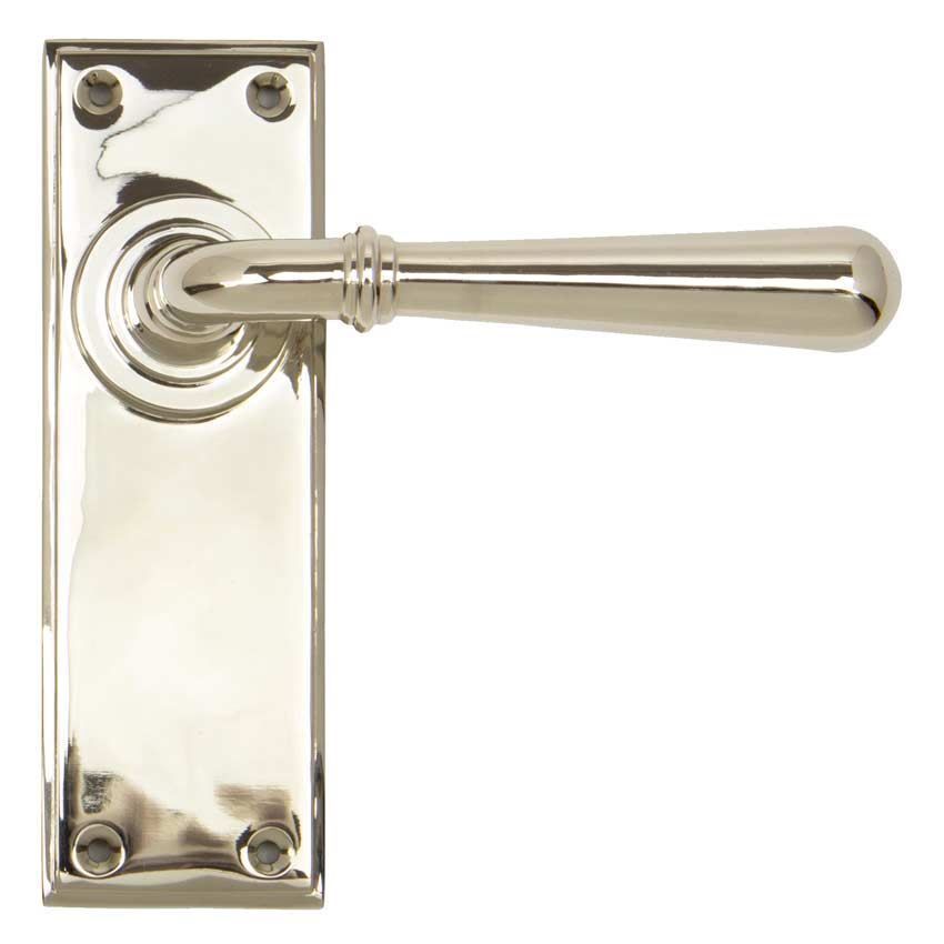 Polished Nickel Newbury Latch Handles - Polished Nickel - 91429