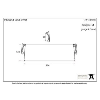 354 x 130mm Cast Letter Tidy - 90288