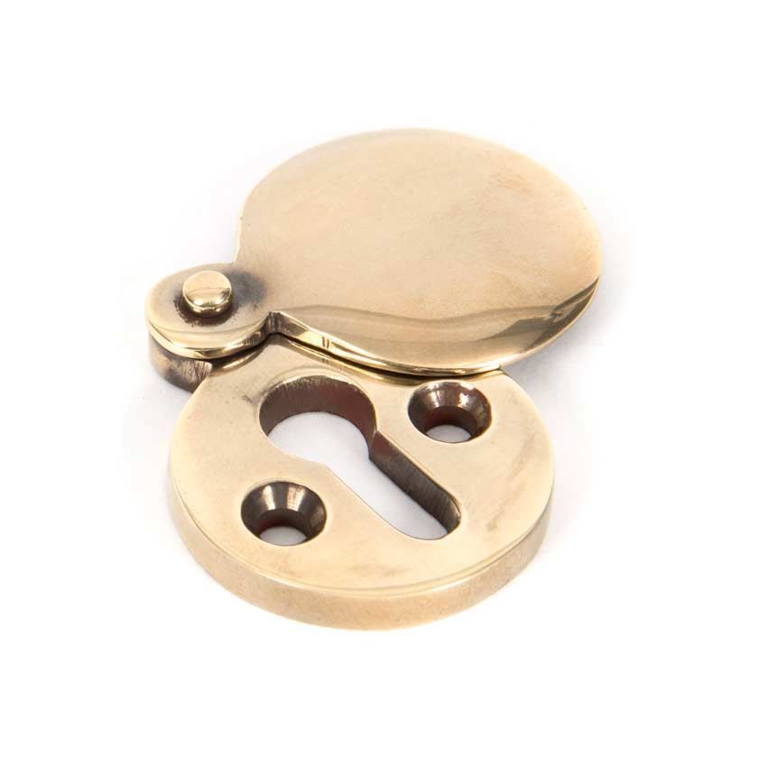 Aged Brass 30mm Round Escutcheon - 83805