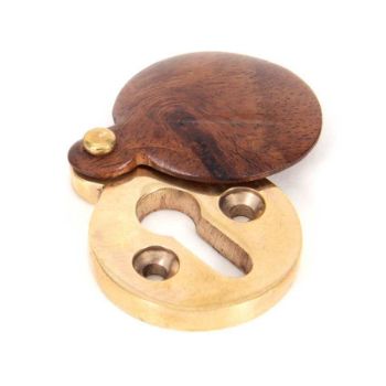 Rosewood 30mm Round Escutcheon - 83832