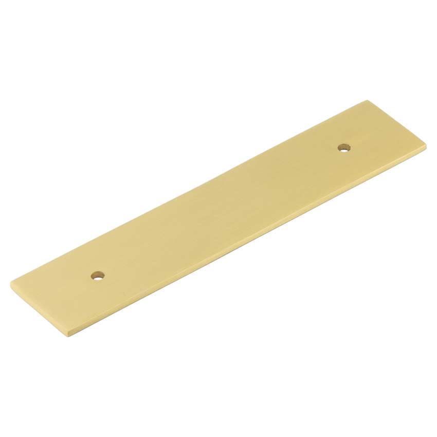 Fanshaw Backplate for Cabinet Handles in Satin Brass