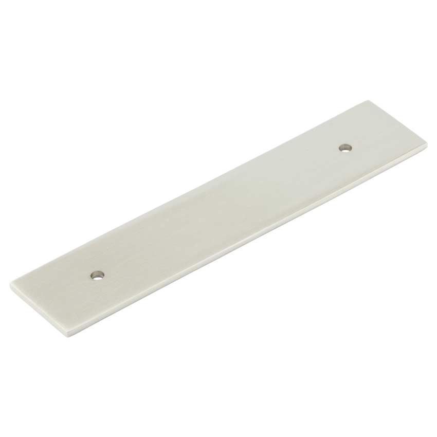 Fanshaw Backplate for Cabinet Handles in Satin Nickel